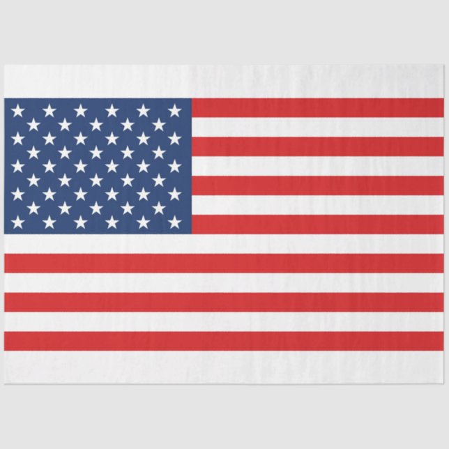 USA Flag Decoupage Tissue Paper (Front)