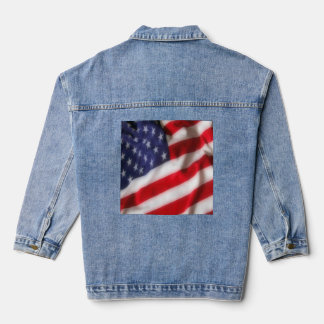 USA Flag Denim Jacket