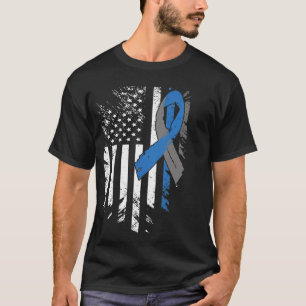 USA Flag Diabetes Type 1 Awareness Family Support T-Shirt