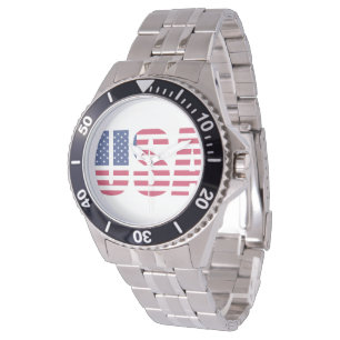 USA Flag Dial Men's Watch - Stars and Stripes USA