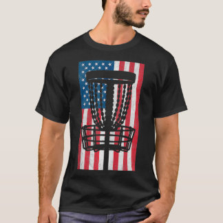 USA Flag Disc Golf T-Shirt