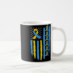 Usa Flag Down Syndrome Awareness Dad Mom Coffee Mug