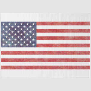 USA Flag Faded Decoupage Tissue Paper