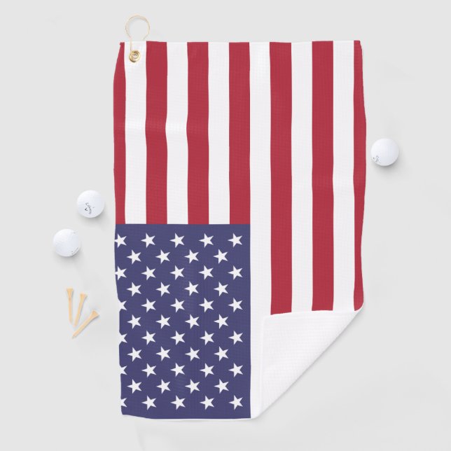 USA flag, flag of USA, American flag Golf Towel (InSitu)
