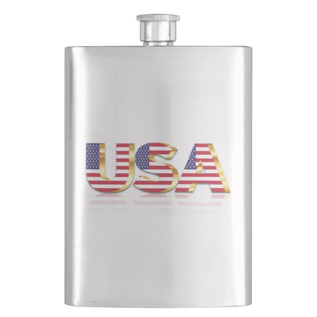 USA Flag Flask (Front)