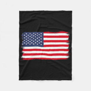 Usa Flag  Fleece Blanket