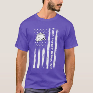 USA Flag Food Safety Inspector Outfit friend T-Shirt