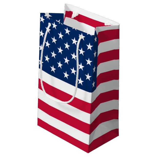 USA Flag Gift Bags (Back Angled)