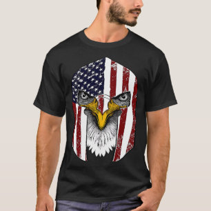 USA Flag Gladiator Helmet Declaration of Independe T-Shirt