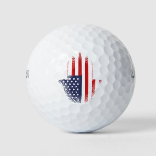 USA Flag Golf Balls (Front)