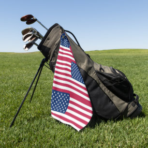 usa flag golf towel