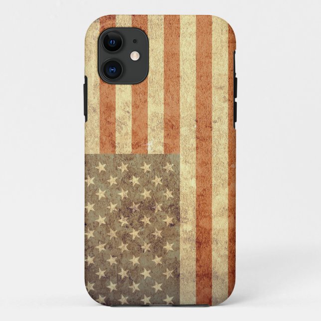 USA Flag - Grunge Case-Mate iPhone Case (Back)