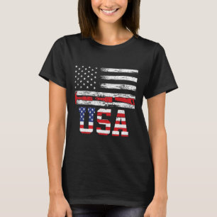 Usa Flag Hammer 4th Of July 1776 Freedom Independe T-Shirt