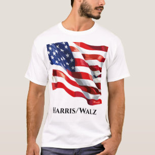 USA flag Harris/Walz T-Shirt
