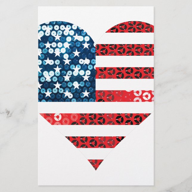 usa flag heart (Front)