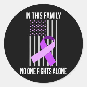 Usa Flag Heimerheimer Ribbon Heimerheimer Disease  Classic Round Sticker