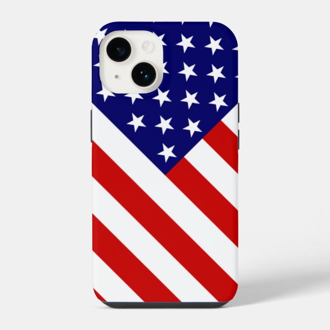 USA Flag iphcnt iPhone Case (Back)