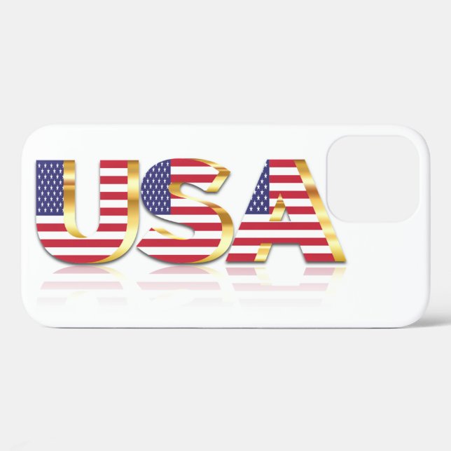 USA Flag iPhone Case (Back (Horizontal))