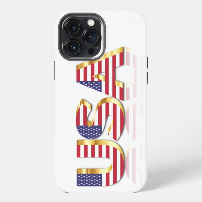 USA Flag iPhone Case (Back)