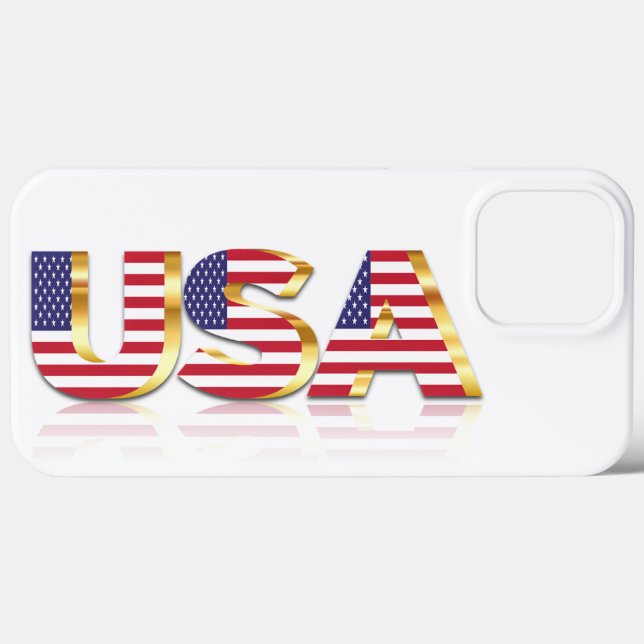 USA Flag iPhone Case (Back (Horizontal))