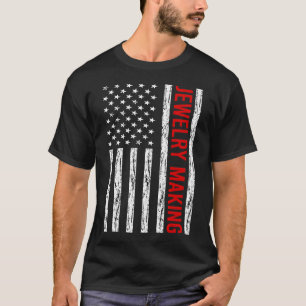 USA Flag Jewellery Jewellery Making Jeweller T-Shirt