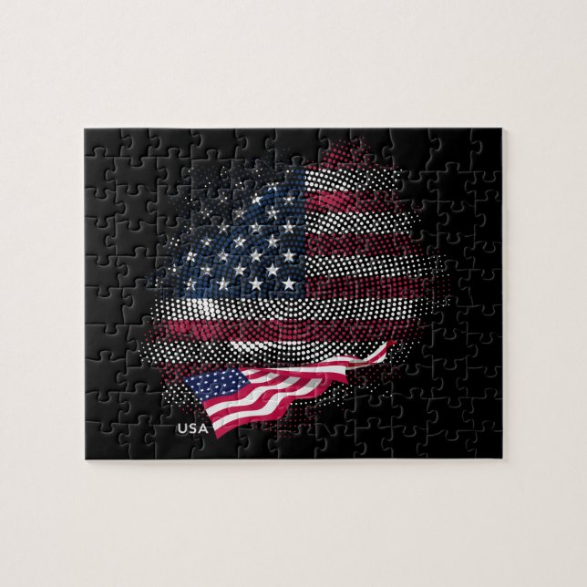 USA flag Jigsaw Puzzle (Horizontal)