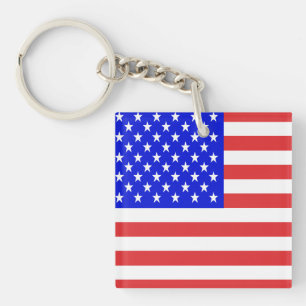 USA Flag Keychain