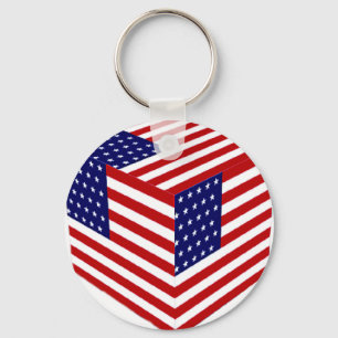 USA Flag_ Keychain