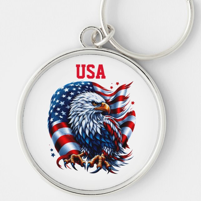 USA Flag Keychain (Front)