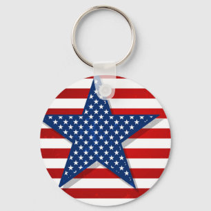 USA Flag Keychain