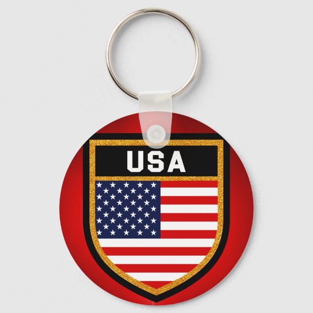 USA Flag Keychain (Front)