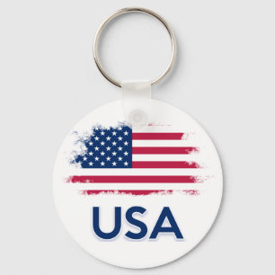 USA Flag Keychain