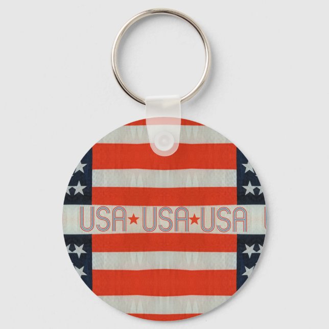 USA Flag Keychain (Front)
