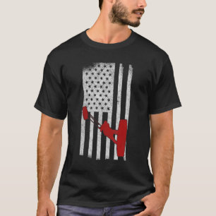 Usa Flag Kitesurfing Kiteboarding Kitesurf Vintage T-Shirt