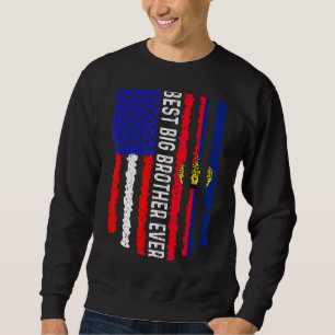 Usa Flag Liechtenstein Flag Best Big Brother Ever  Sweatshirt