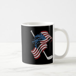 Usa Flag Made Of Hockey Sticks (1)  Coffee Mug