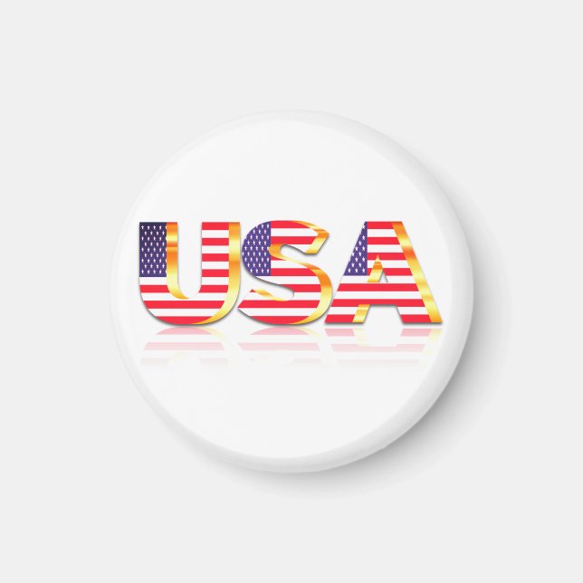 USA Flag Magnet Gift - Patriotic (Front)