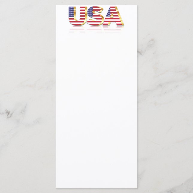 USA Flag Menu (Front)