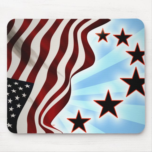 Usa flag mouse pad (Front)