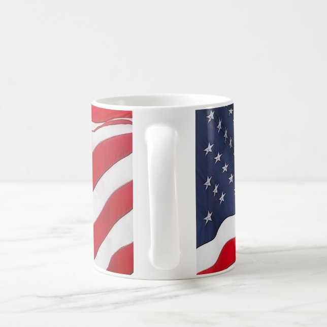 USA Flag Mug (Handle)
