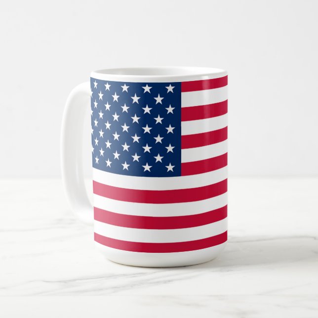 USA Flag Mug - Patriotic (Front Left)