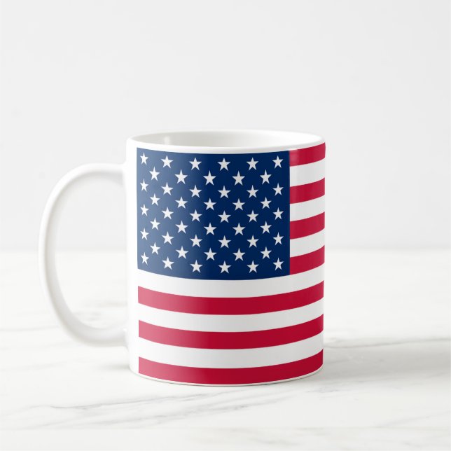 USA Flag Mug - Patriotic Gift (Left)