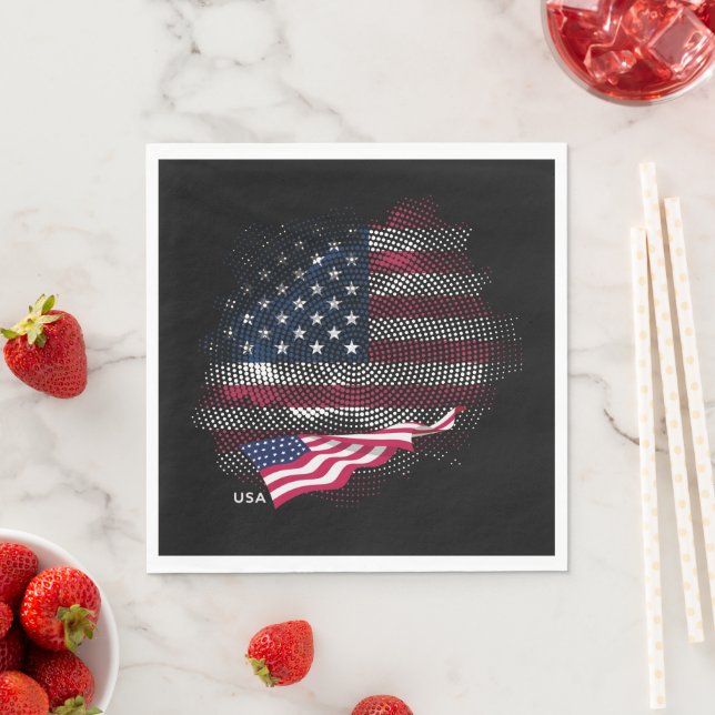 USA flag Napkin (Insitu)