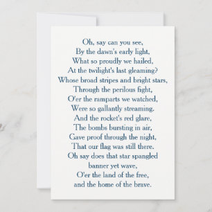 USA Flag National Anthem Choir