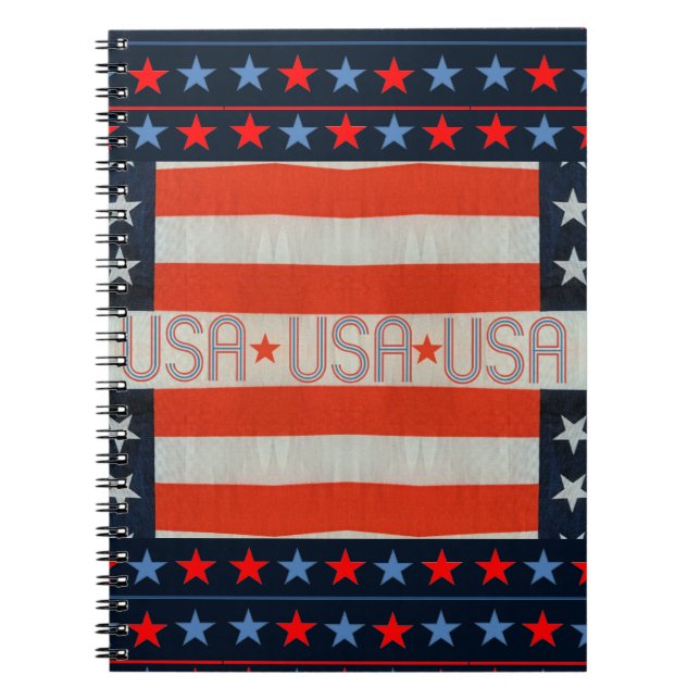 USA Flag Notebook (Front)