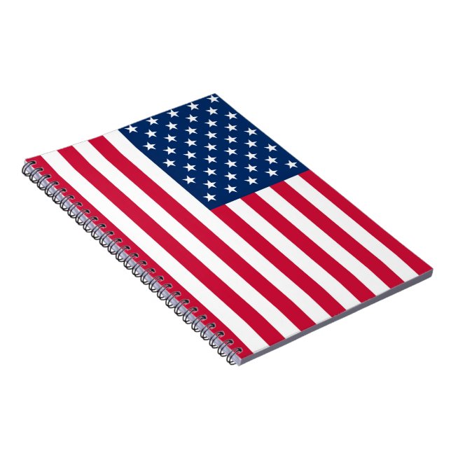 USA Flag Notebook - Patriotic (Right Side)