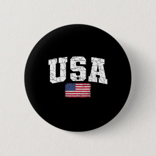 Usa Flag Patriotic 4th Of July America Day Of Inde 2 Inch Round Button