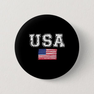 Usa Flag Patriotic 4th Of July America Day Of Inde 2 Inch Round Button