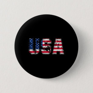 Usa Flag Patriotic 4th Of July America Day Of Inde 2 Inch Round Button