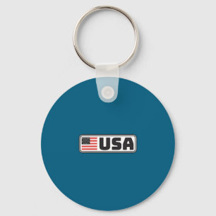 Usa Flag Patriotic Americans Pride Keychain